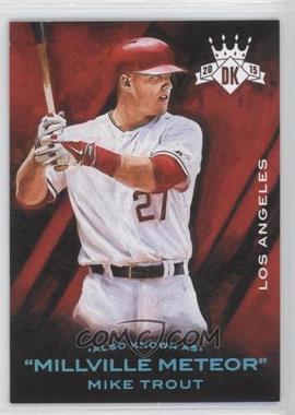 2015 Panini Diamond Kings - Also Known As - Sapphire #17 - Mike Trout /25