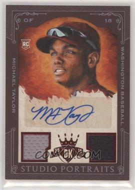 2015 Panini Diamond Kings - Studio Portraits Signature Materials - Red Framed #14 - Michael Taylor /99