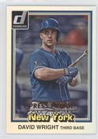 Inaugural 1981 Edition - David Wright #/299