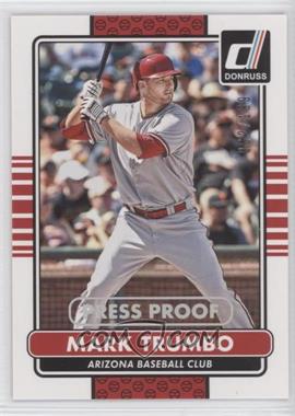 2015 Panini Donruss - [Base] - Press Proof Silver #47 - Mark Trumbo /199