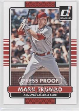 2015 Panini Donruss - [Base] - Press Proof Silver #47 - Mark Trumbo /199