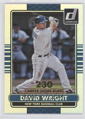 2015 Panini Donruss - [Base] - Stat Line Career #122 - David Wright /230