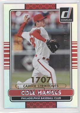 2015 Panini Donruss - [Base] - Stat Line Career #138 - Cole Hamels /400