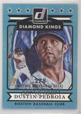 2015 Panini Donruss - [Base] - Stat Line Season #4 - Dustin Pedroia /278