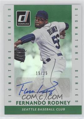 2015 Panini Donruss - Signature Series - Green #38 - Fernando Rodney /25