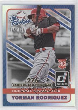 2015 Panini Donruss - The Rookies - Stat Line Career #12 - Yorman Rodriguez /276