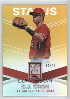 2015 Panini Elite - [Base] - Status Gold #127 - C.J. Cron /49