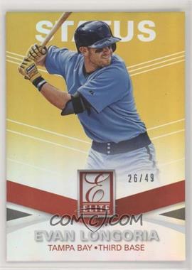 2015 Panini Elite - [Base] - Status Gold #44 - Evan Longoria /49