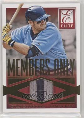 2015 Panini Elite - Members Only Materials - Prime #9 - Evan Longoria /10