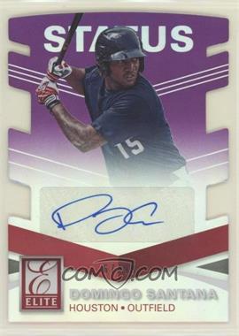 2015 Panini Elite - Signatures - Status Purple Die-Cut #86 - Domingo Santana /99