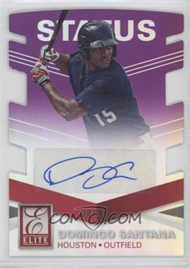 2015 Panini Elite - Signatures - Status Purple Die-Cut #86 - Domingo Santana /99