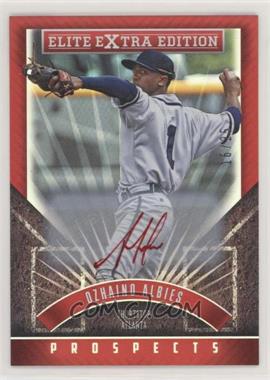 2015 Panini Elite Extra Edition - [Base] - Prospects Autographs Red Ink #145 - Ozhaino Albies /25