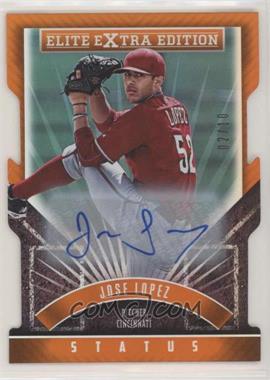 2015 Panini Elite Extra Edition - [Base] - Status Orange Die-Cut Prospects Autographs #170 - Jose Lopez /10