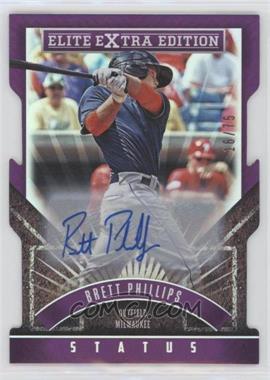 2015 Panini Elite Extra Edition - [Base] - Status Purple Die-Cut Prospects Autographs #160 - Brett Phillips /75