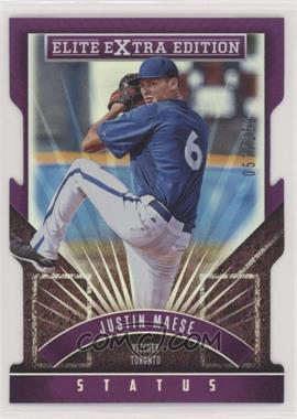 2015 Panini Elite Extra Edition - [Base] - Status Purple Die-Cut #92 - Justin Maese /150