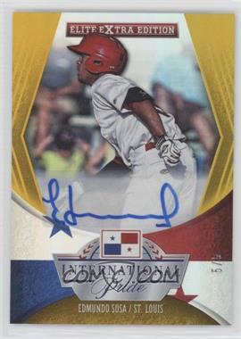 2015 Panini Elite Extra Edition - International Pride - Signatures Gold #10 - Edmundo Sosa /5