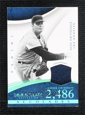 2015 Panini Immaculate Collection - Accolades Materials - Blue #6 - Don Drysdale /49 [Good to VG‑EX]
