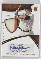 Rookie Material Autos - Gary Brown #/49