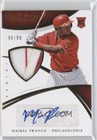 Rookie Material Autos - Maikel Franco #/99