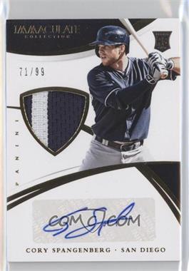 2015 Panini Immaculate Collection - [Base] - Prime #117 - Rookie Material Autos - Cory Spangenberg /99