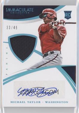 2015 Panini Immaculate Collection - [Base] #126 - Rookie Material Autos - Michael Taylor /49