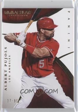 2015 Panini Immaculate Collection - [Base] #21 - Albert Pujols /99