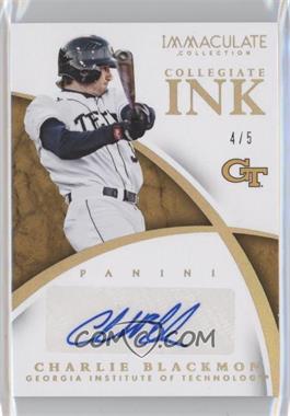 2015 Panini Immaculate Collection - Collegiate Ink - Holo Gold #35 - Charlie Blackmon /5