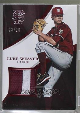2015 Panini Immaculate Collection - Collegiate Materials - Prime #5 - Luke Weaver /25 [Noted]