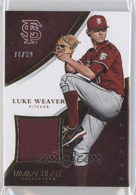 2015 Panini Immaculate Collection - Collegiate Materials #5 - Luke Weaver /99