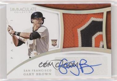 2015 Panini Immaculate Collection - Immaculate Auto Jumbo Material - Premium #22 - Gary Brown /1