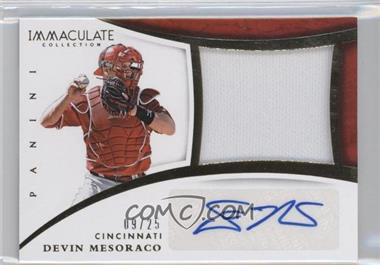2015 Panini Immaculate Collection - Immaculate Auto Jumbo Material #4 - Devin Mesoraco /25