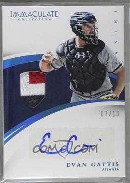 2015 Panini Immaculate Collection - Immaculate Auto Material - Prime #7 - Evan Gattis /10 [Noted]