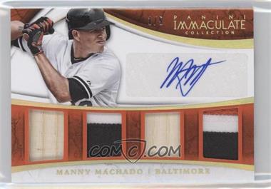 2015 Panini Immaculate Collection - Immaculate Auto Quad Materials - Prime #5 - Manny Machado /5