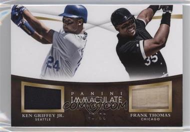 2015 Panini Immaculate Collection - Immaculate Dual Players #6 - Frank Thomas, Ken Griffey Jr. /99