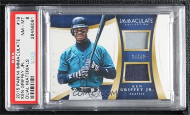 2015 Panini Immaculate Collection - Immaculate Duals #19 - Ken Griffey Jr. /49 [PSA 8 NM‑MT]
