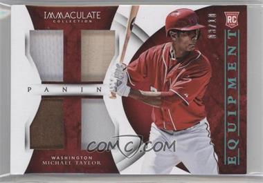 2015 Panini Immaculate Collection - Immaculate Equipment - Blue #14 - Michael Taylor /10 [Noted]