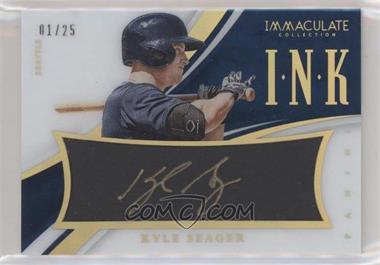 2015 Panini Immaculate Collection - Immaculate Ink - Holo Gold #20 - Kyle Seager /25