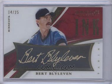 2015 Panini Immaculate Collection - Immaculate Ink #54 - Bert Blyleven /25