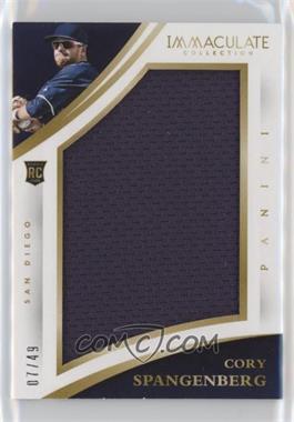 2015 Panini Immaculate Collection - Immaculate Jumbo #15 - Cory Spangenberg /49