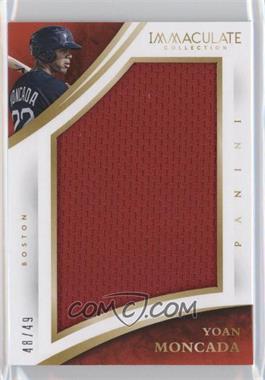 2015 Panini Immaculate Collection - Immaculate Jumbo #34 - Yoan Moncada /49