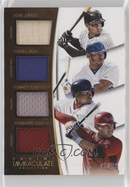 2015 Panini Immaculate Collection - Immaculate Quad Players #9 - Jose Abreu, Rusney Castillo, Yasiel Puig, Yasmany Tomas /99