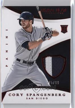 2015 Panini Immaculate Collection - Immaculate Swatches - Prime #50 - Cory Spangenberg /99