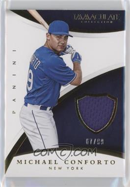 2015 Panini Immaculate Collection - Immaculate Swatches #46 - Michael Conforto /99