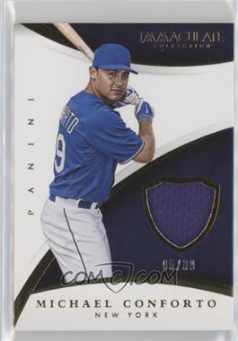 2015 Panini Immaculate Collection - Immaculate Swatches #46 - Michael Conforto /99