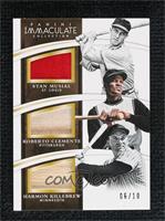 Harmon Killebrew, Roberto Clemente, Stan Musial #/10