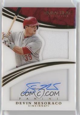 2015 Panini Immaculate Collection - Shadowbox Material Signatures #8 - Devin Mesoraco /49