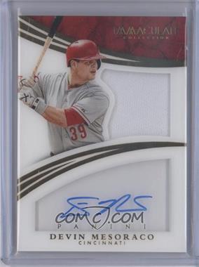 2015 Panini Immaculate Collection - Shadowbox Material Signatures #8 - Devin Mesoraco /49
