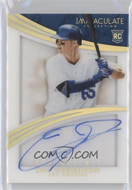 2015 Panini Immaculate Collection - Shadowbox Signatures - Holo Gold #15 - Joc Pederson /25