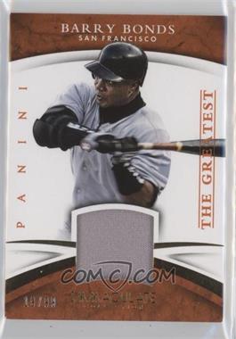2015 Panini Immaculate Collection - The Greatest Materials #3 - Barry Bonds /99