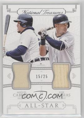 2015 Panini National Treasures - All-Star Combos #7 - Jose Iglesias, Miguel Cabrera /25